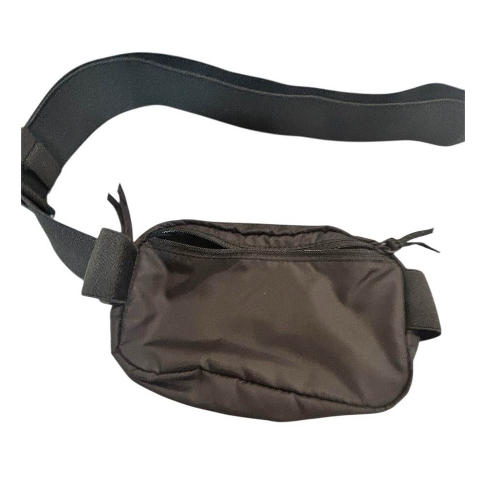 Vera Bradley Woodward Small Black‎ Nylon Mini Belt Bag Fanny Pack Long Strap New